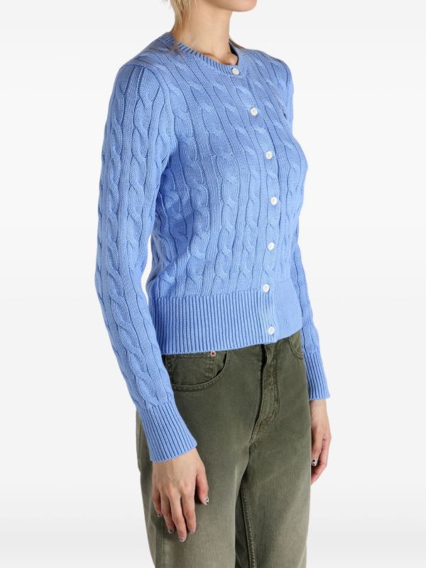 Polo Ralph Lauren cable-knit Cardigan | Blue | FARFETCH