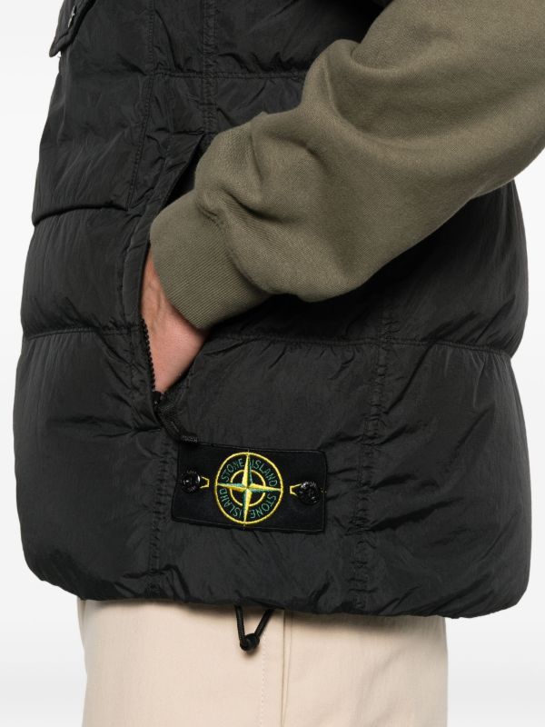Stone Island キルティング ベスト | ブラック | FARFETCH JP