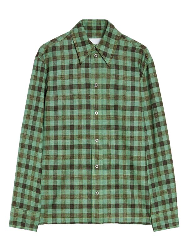 Jil Sander チェック シャツ | グリーン | FARFETCH JP