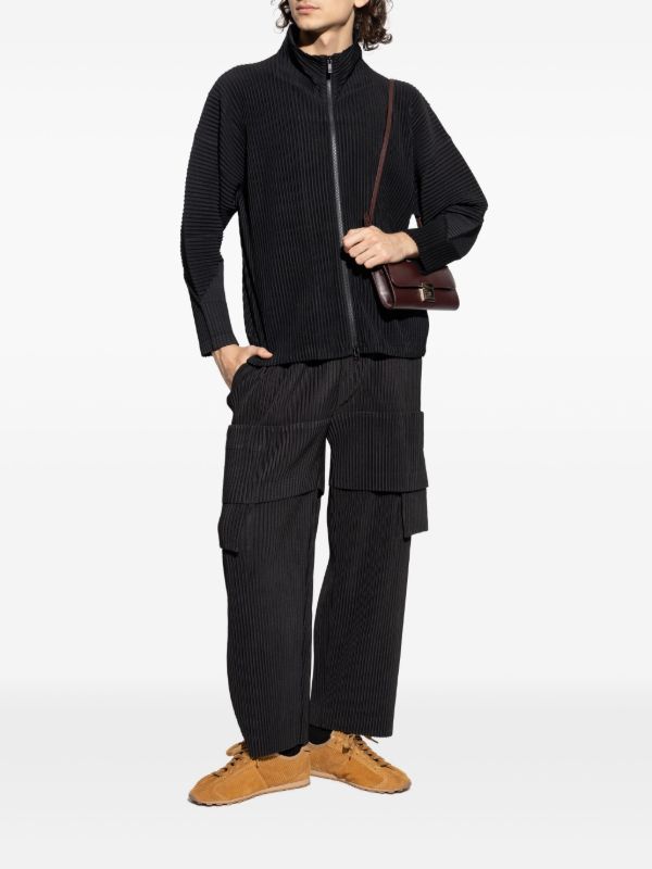 Homme Plissé Issey Miyake ジップアップ ジャケット | ブラック