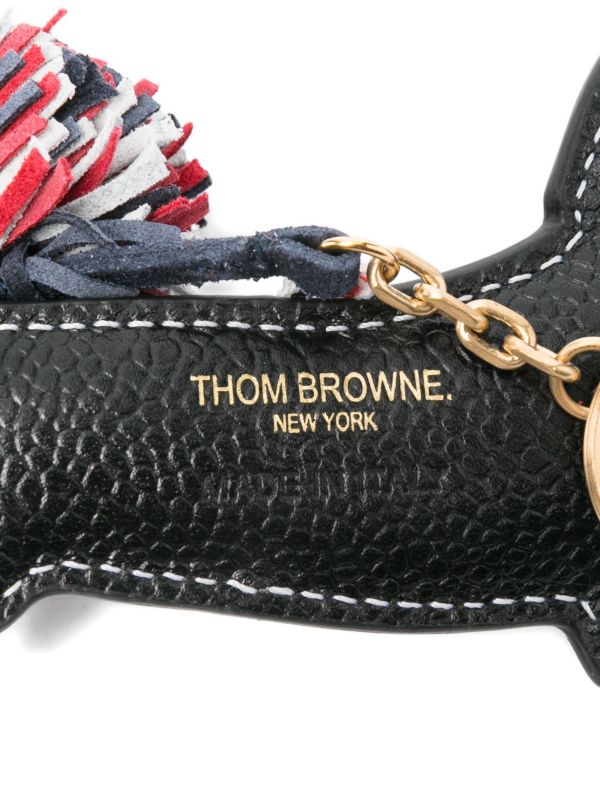 Thom Browne ドッグ レザーキーホルダー | ブラック | FARFETCH JP