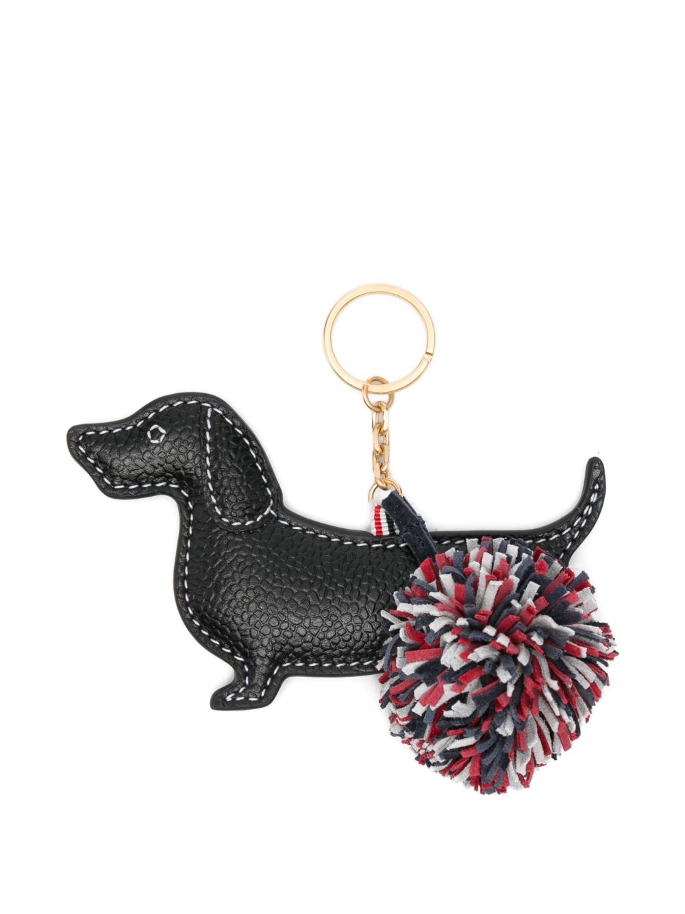 Thom Browne ドッグ レザーキーホルダー | ブラック | FARFETCH JP