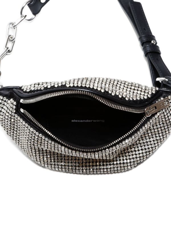 Pre-Owned Alexander Wang 2020-2025 ラインストーン ベルトバッグ