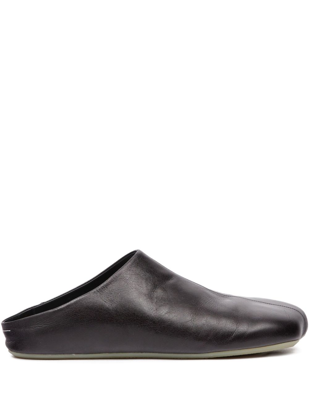 MM6 Maison Margiela square-toe Slippers | Black | FARFETCH