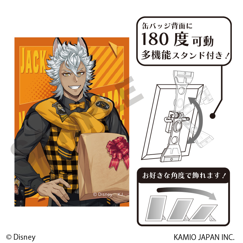 ディズニー ツイステッドワンダーランド_アート缶バッジ ジャック