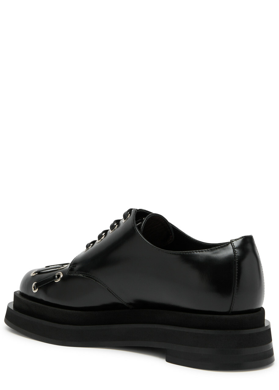 Simone Rocha 50 Lace-up Flatform Derby Shoes Black Simone Rocha