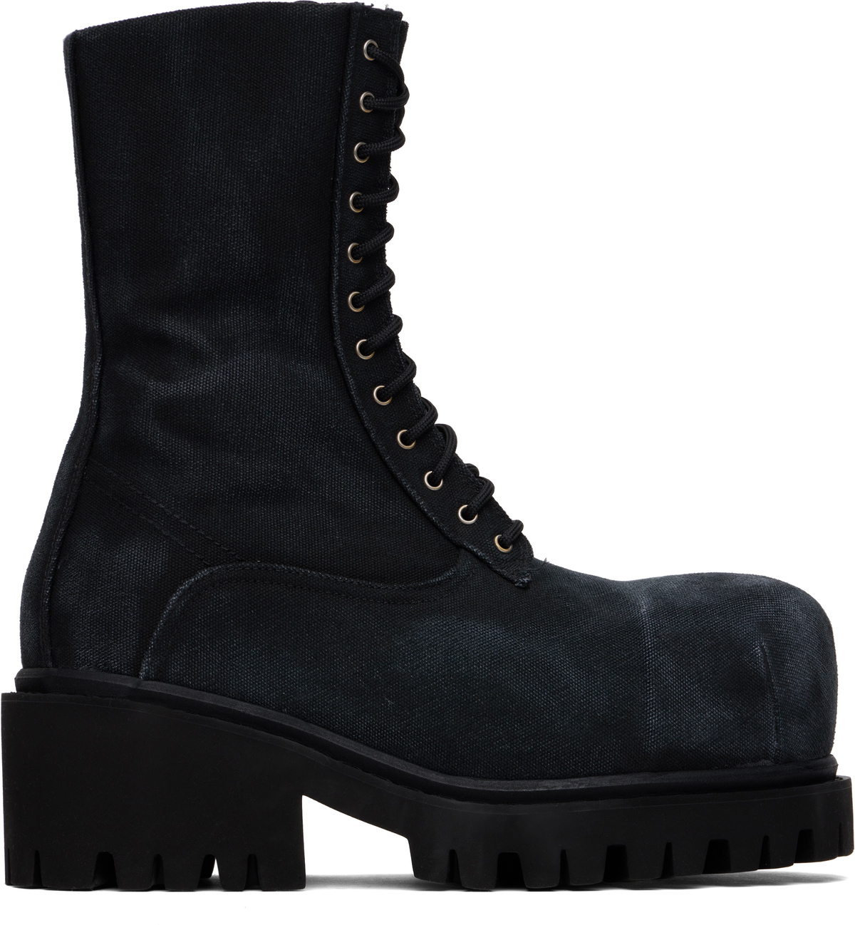 Balenciaga Black Stomper Boots Balenciaga