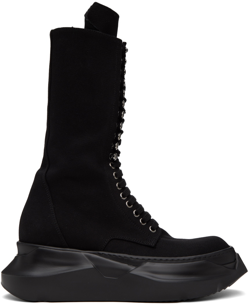 Rick Owens DRKSHDW Black Army Abstract Boots Rick Owens Drkshdw