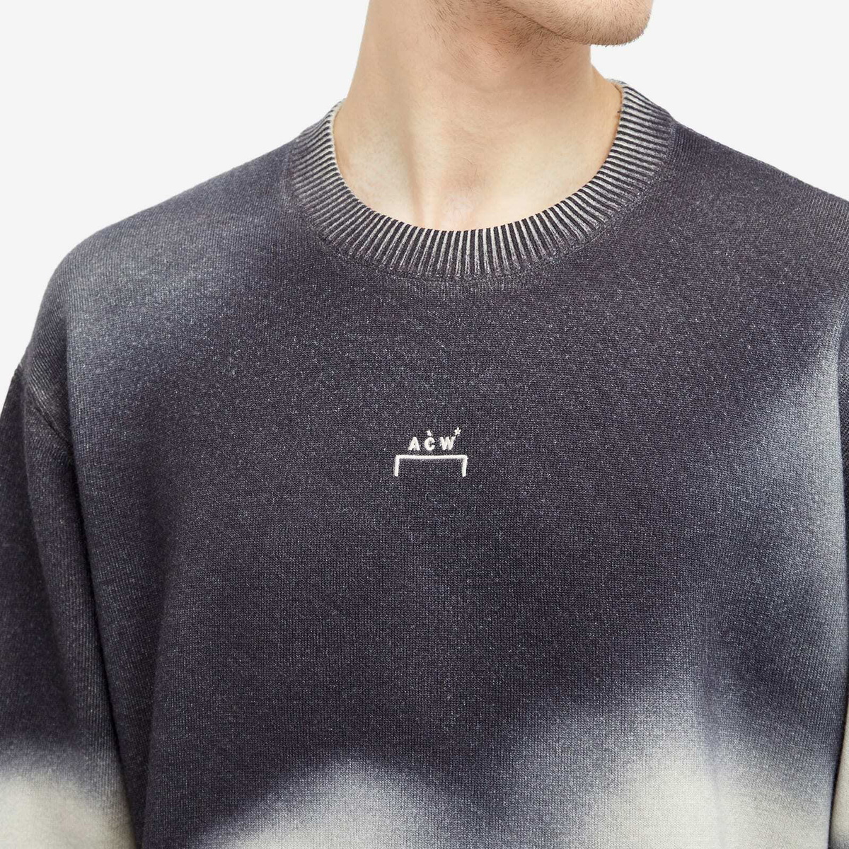 A-COLD-WALL* Men's Gradient Sweater in Onyx A-Cold-Wall*