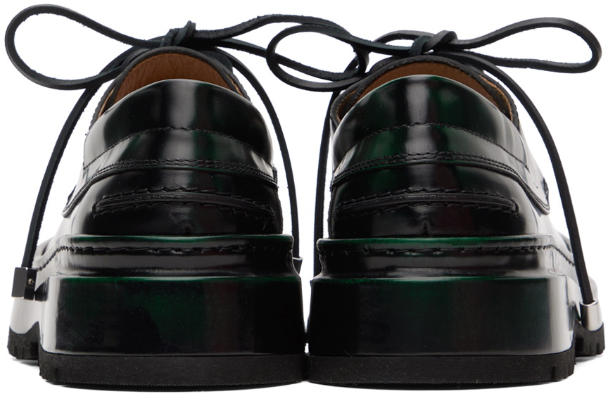 JACQUEMUS Green Les Sculptures 'Les bateau Pavane' Boat Shoes