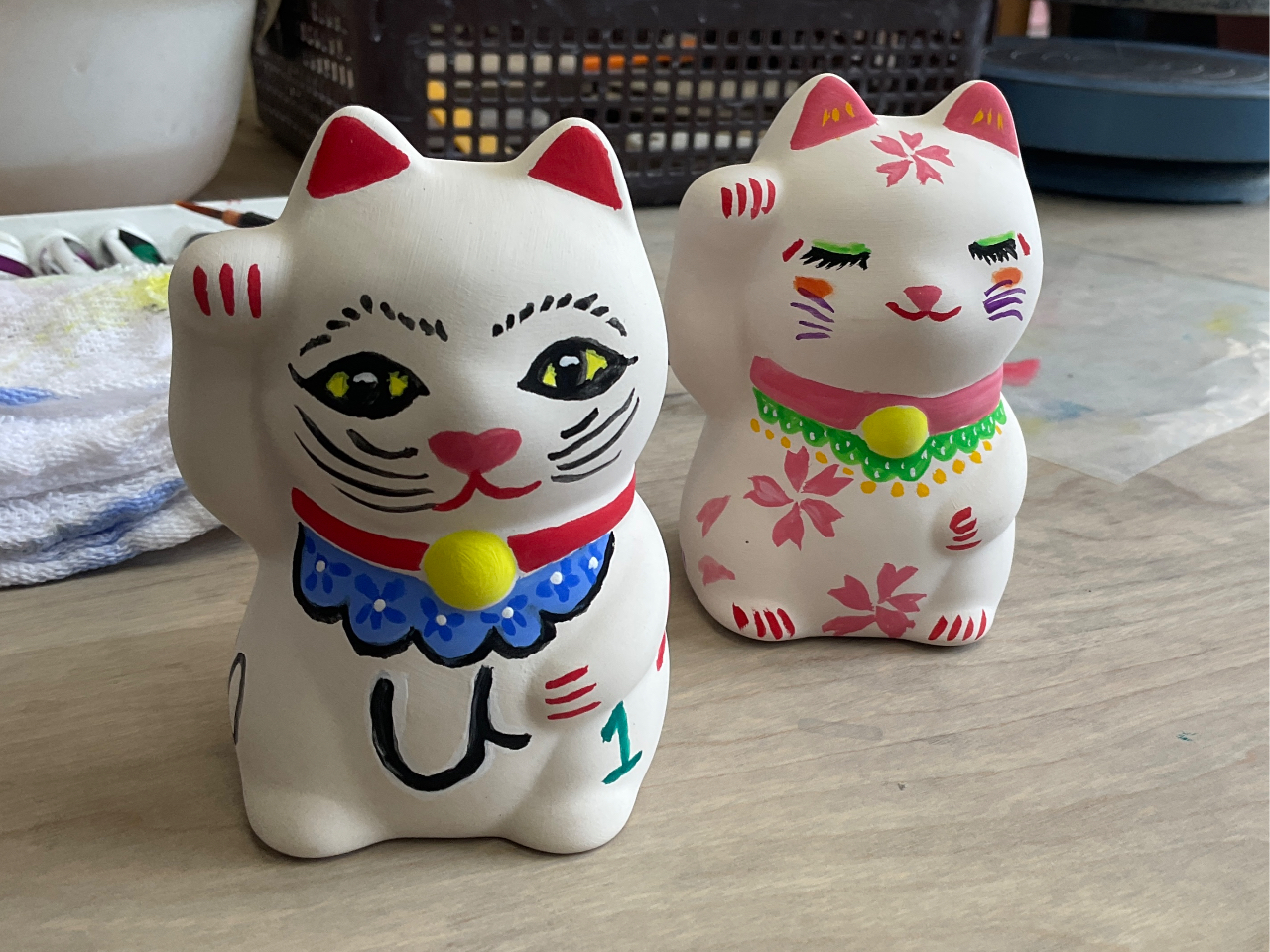 熱海駅徒歩5分・まねきねこ色付け体験】☆当日持ち帰りも可！☆旅の