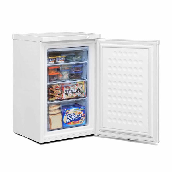 アイリスオーヤマ 前開き冷凍庫 85L IUSD-9B-W 1台 - アスクル