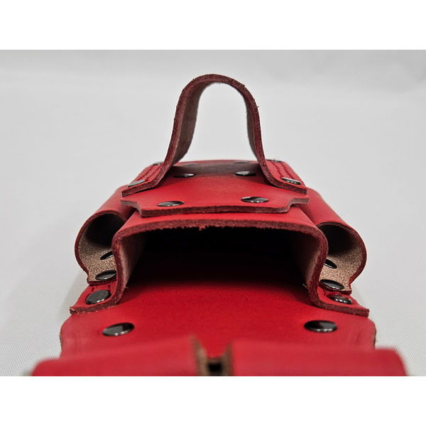 コヅチ work time 3連チェーン 板金鋏 つかみ箸差 床皮サック レッド