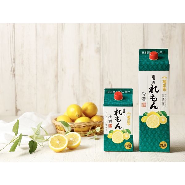 ワゴンセール】【季節限定】菊正宗 れもん冷酒 900ml パック 1セット