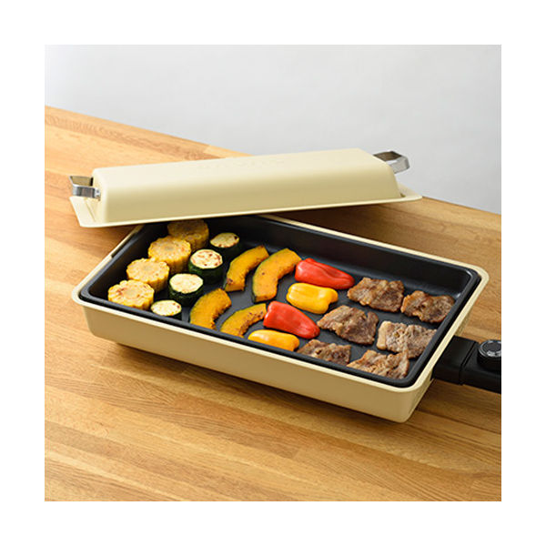 BRUNO フラットホットプレート(サンドベージュ) BOE130-SABE 1個