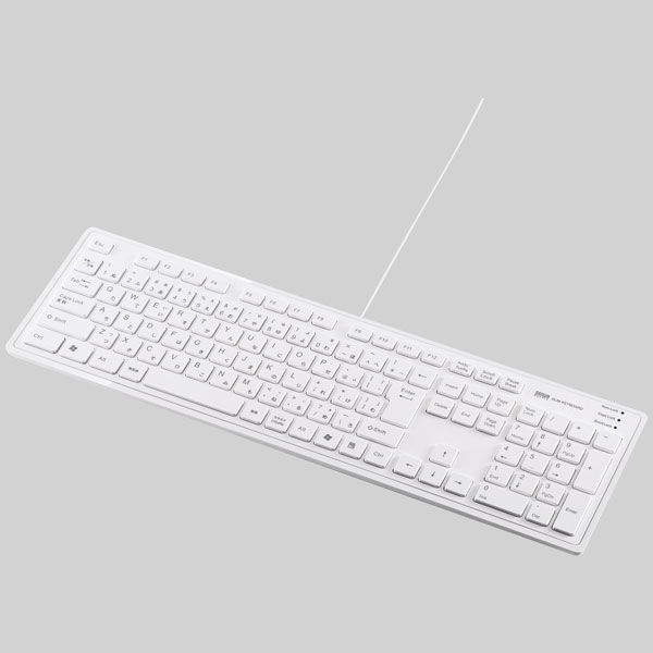 有線キーボード メンブレン スタンダード ホワイト SKB-SL16W