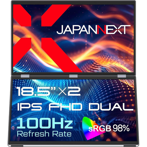 JAPANNEXT 18.5インチ デュアルモバイルディスプレイ JN-DMD-IPS185F 1