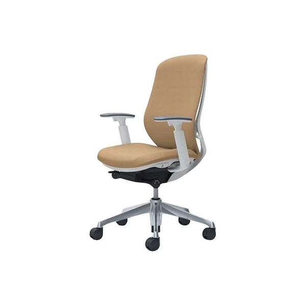 C687BW FSF7|オカムラ シルフィー ハイバック 布張 白ボディ アルミ脚