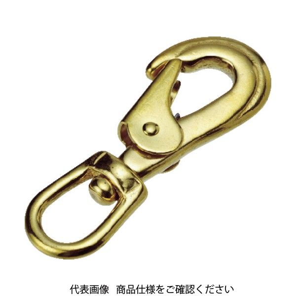 トラスコ中山 TRUSCO フック 真鍮スイベルスナップ (1個=1袋) 使用荷重