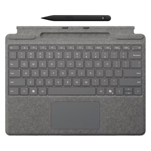 マイクロソフト Surface Pro キーボード スリム ペン 付き プラチナ