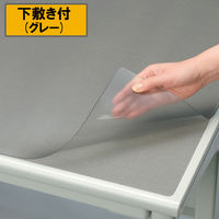 プラス ななめカットデスクマット OAタイプ 小（990×590mm） 厚さ1.7mm