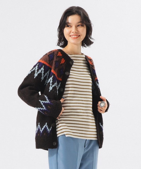 BEAMS BOY（ビームス ボーイ）ハンド ノルディック カーディガン