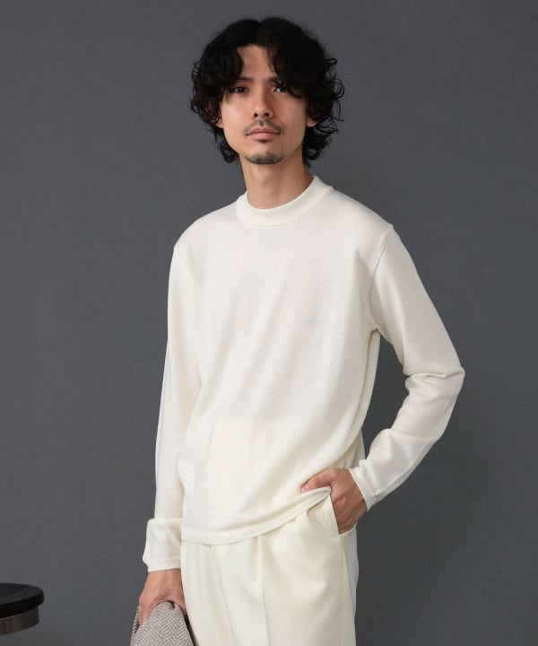 BEAMS F（ビームスF）【別注】LORENZONI / 14G ウール ハイネック