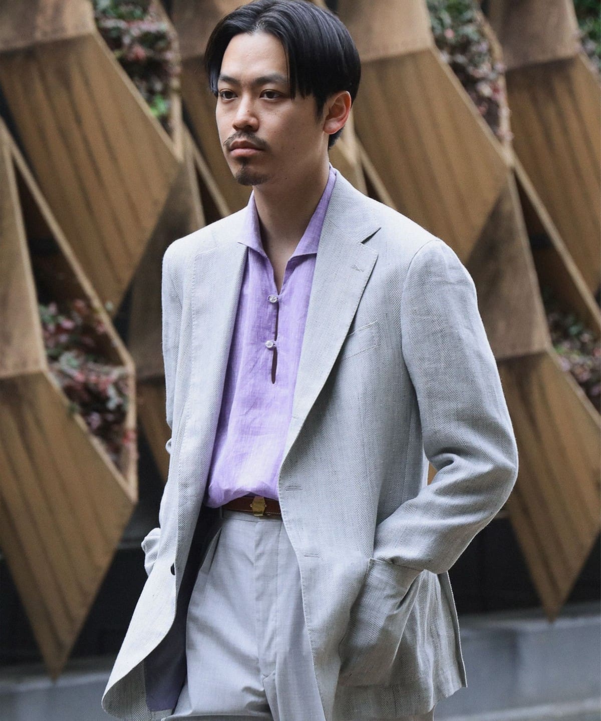 BEAMS F（ビームスF）De Petrillo / POSILLIPO リネンウール