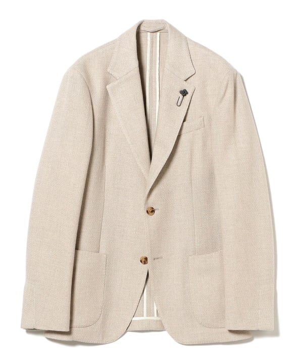 BEAMS F（ビームスF）LARDINI / ROMA ミックスファブリック バスケット