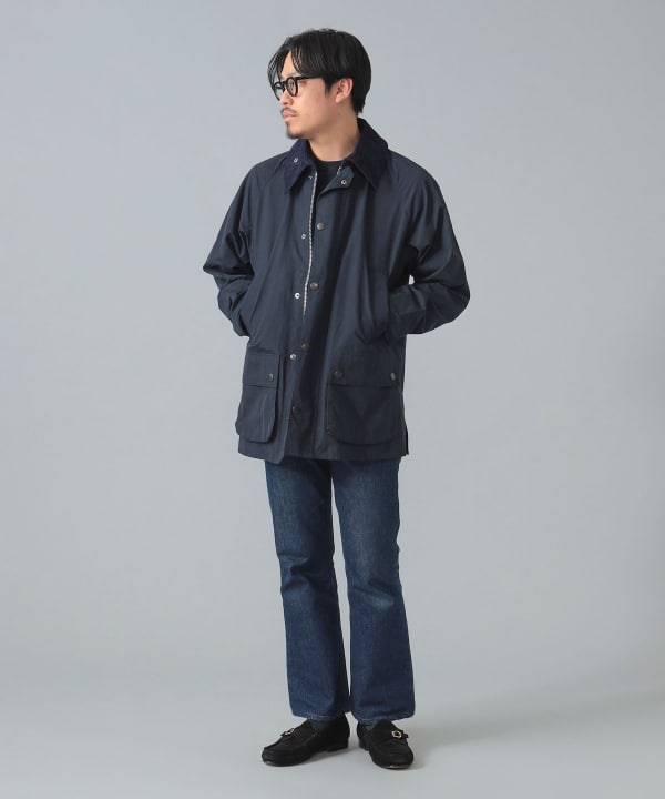 BEAMS F（ビームスF）【別注】Barbour / BEDALE CLASSIC FIT ピーチ