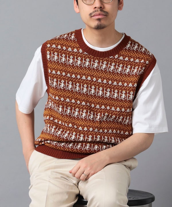BEAMS F（ビームスF）【別注】RAffa MOLINA / Uネック ベスト