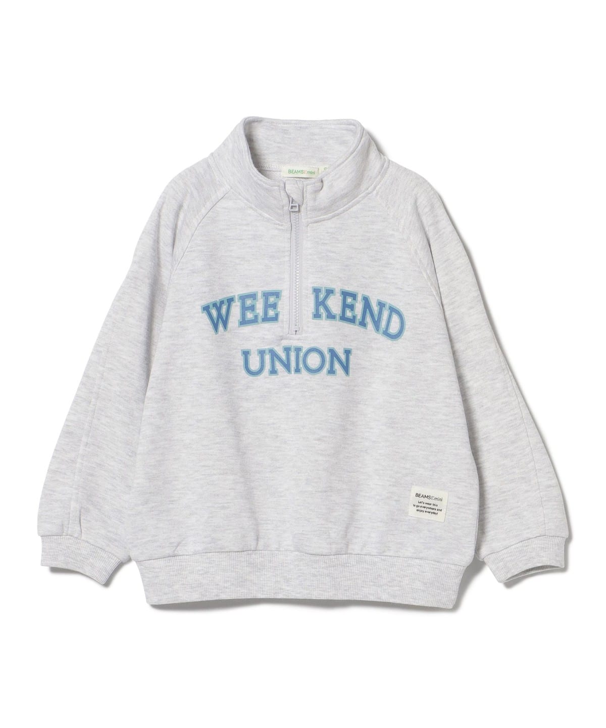 BEAMS mini（ビームス ミニ）ハーフジップ スウェット プルオーバー
