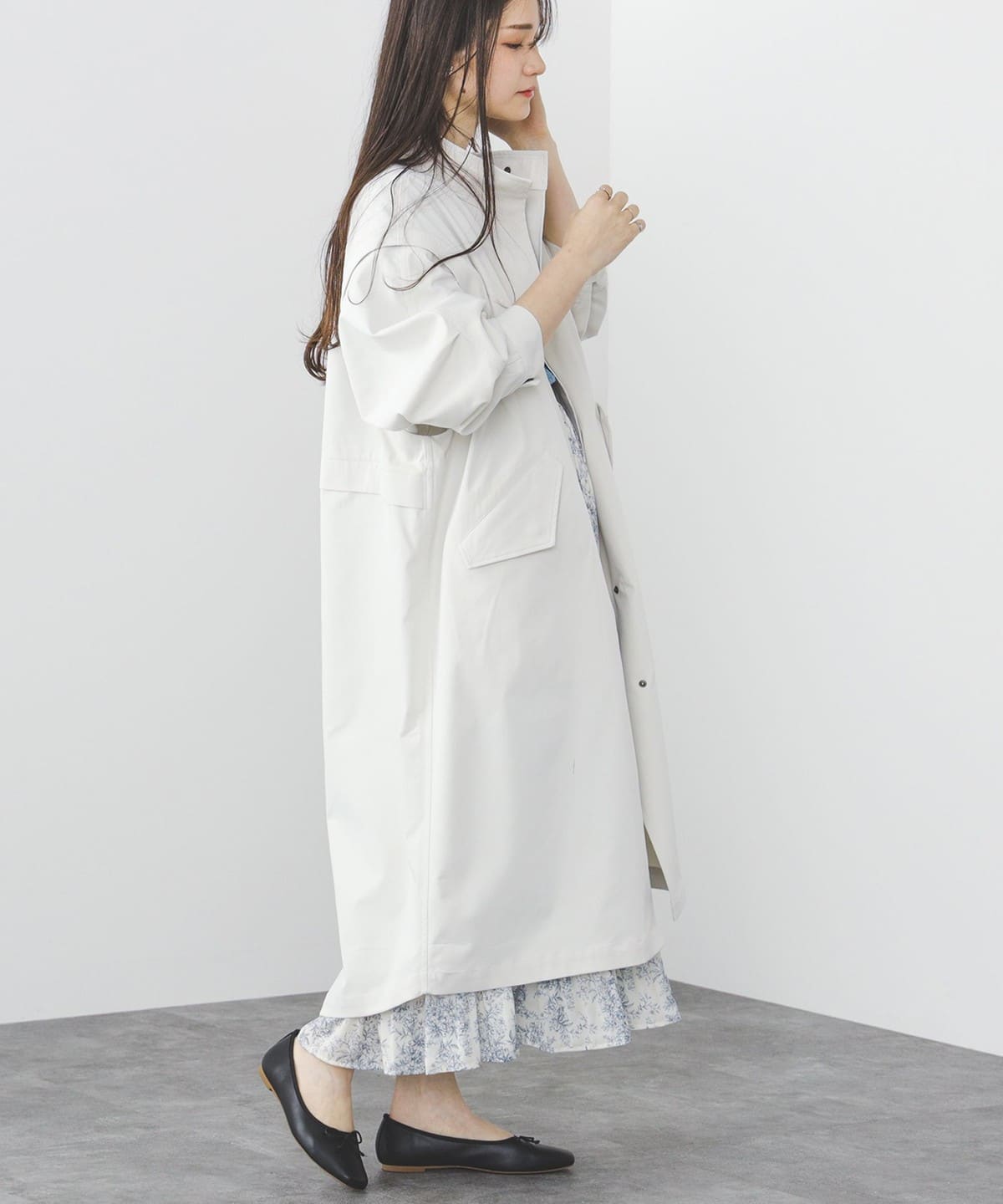 BEAMS HEART（ビームス ハート）2WAY ハイネック モッズコート（コート