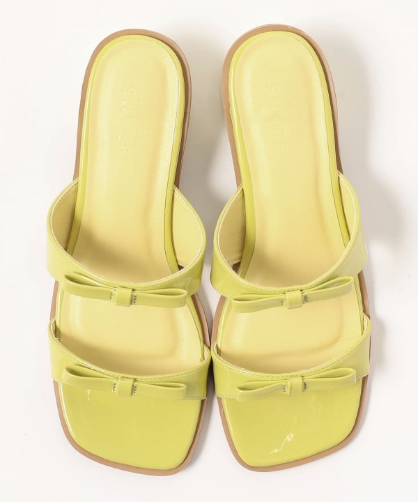 BEAMS HEART（ビームス ハート）ダブルリボン ミュール サンダル（22.5