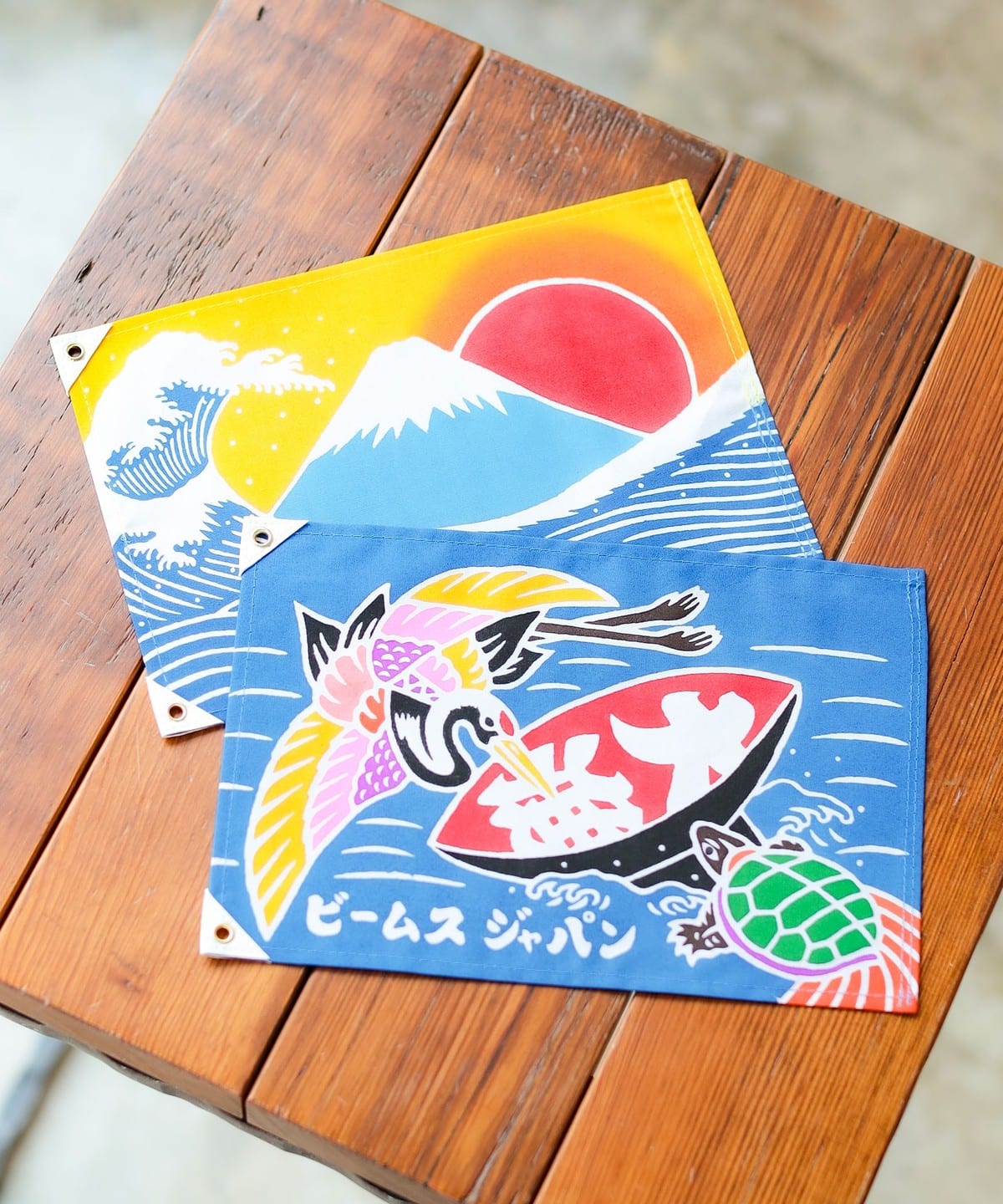 富士自転車 横断幕 リメイク 綿 旗 広告 宣伝 富士山 富士自転車