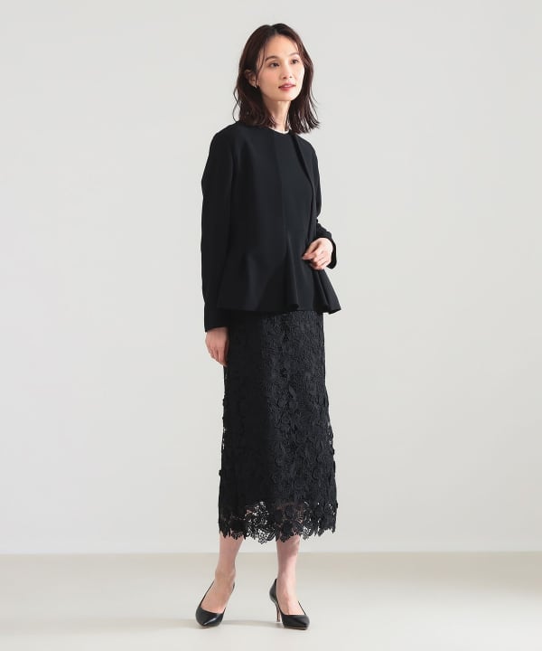 Demi-Luxe BEAMS（デミルクス ビームス）トリアセ ペプラムジャケット