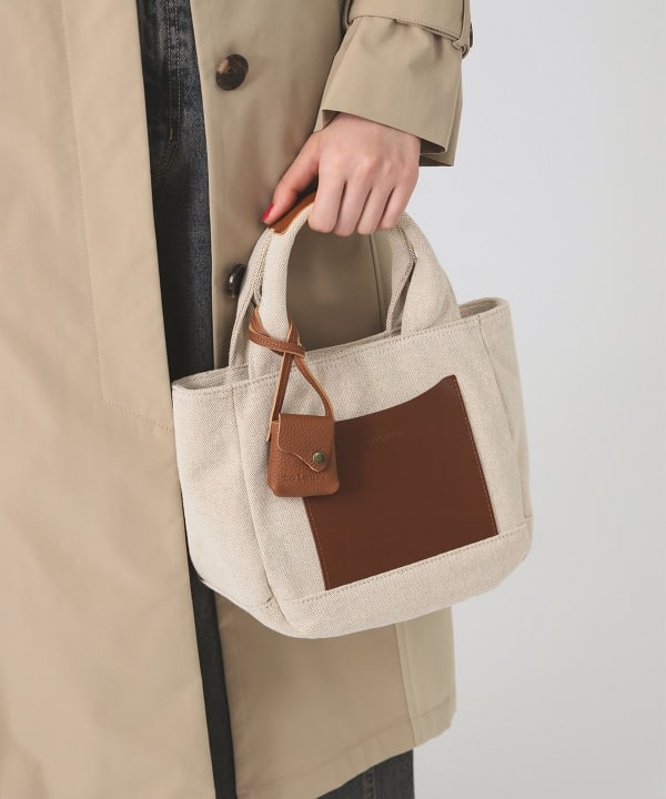 Ray BEAMS（レイ ビームス）toleur / レザー ポケット トートバッグ