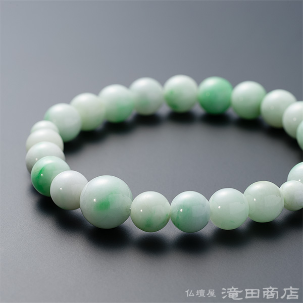 ✳激貴重ブレスレット ガネッシュヒマール水晶*ドクロ&糸魚川翡翠*薄墨