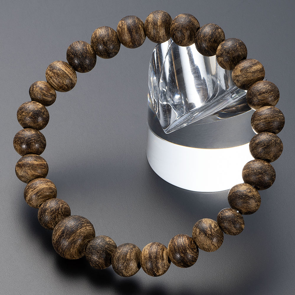 特選腕輪念珠 木玉ブレスレット プレミアム 沈香（じんこう） 8mm玉