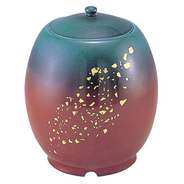 骨壷（骨壺） 九谷焼 金彩 7寸 | 仏壇・仏具 滝田商店