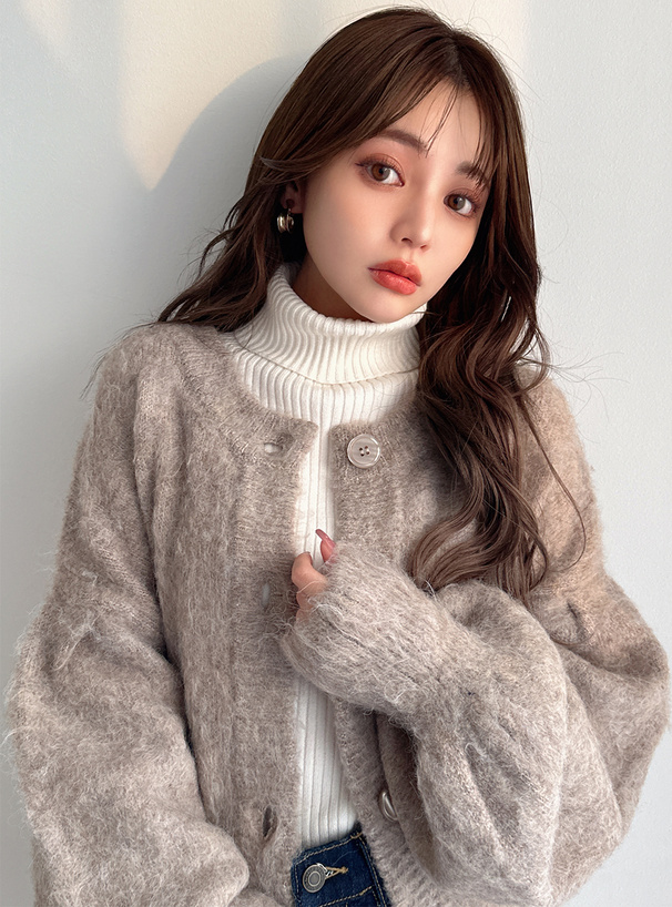 前後2Wayモヘヤタッチニットカーディガン[an1244] | レディース