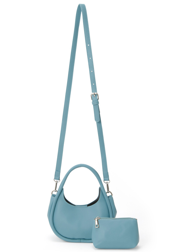 2Wayポーチ付きレザーラウンドショルダーバッグ[at2048] | レディース