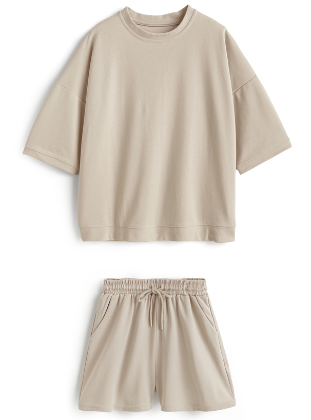 Tシャツ×ショートパンツセットアップ[at2455] | レディース