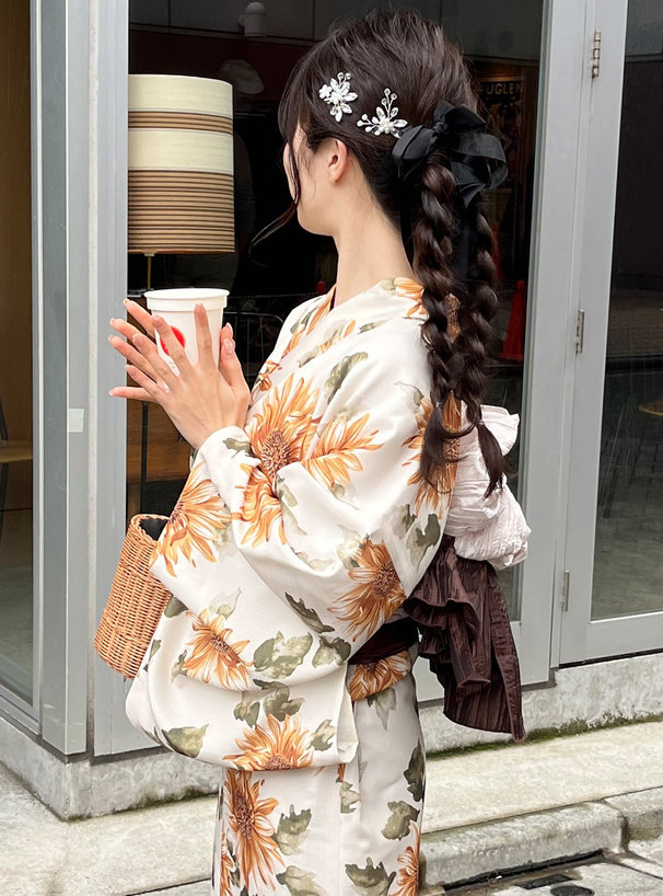 水彩ひまわり浴衣セット[gi1510] | レディースファッション通販の