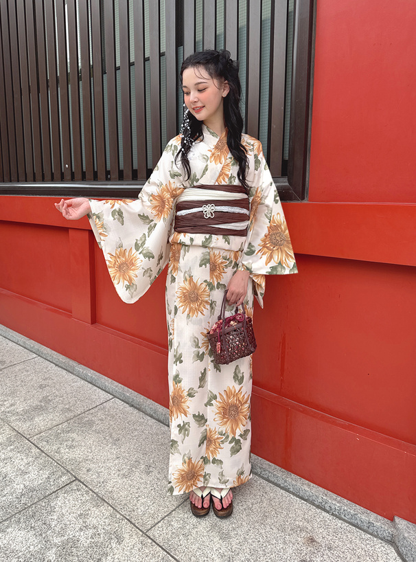 水彩ひまわり浴衣セット[gi1510] | レディースファッション通販の