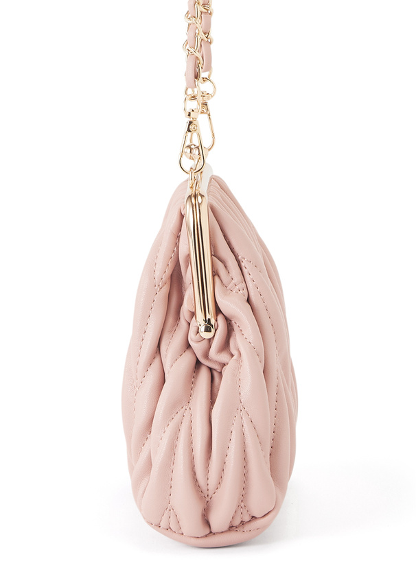 キルティングがま口ショルダーバッグ[dd404] | レディースファッション