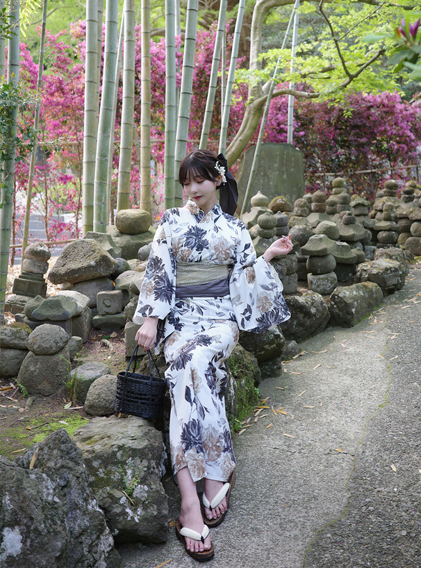水彩フラワー浴衣セット[fy026] | レディースファッション通販の