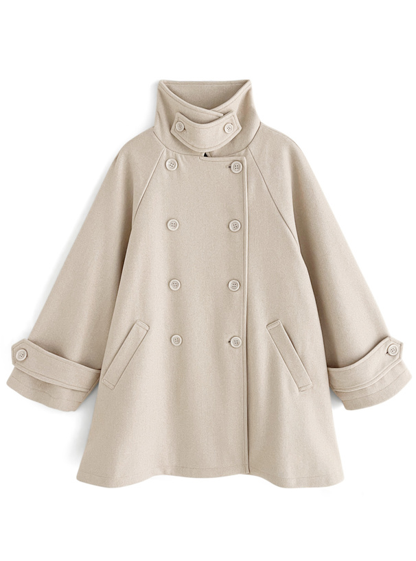 ベルト付きマルチWayフェイクウールコート[fo1762] | レディース