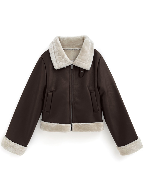 ファーレザーブルゾン[fo2046] | レディースファッション通販の