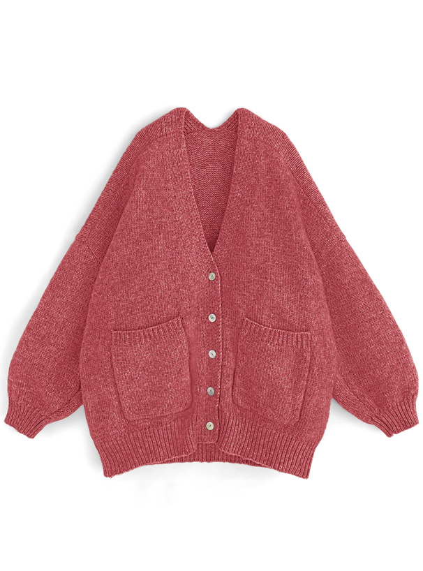 ウールMIXモヘヤタッチニットカーディガン[kz220] | レディース